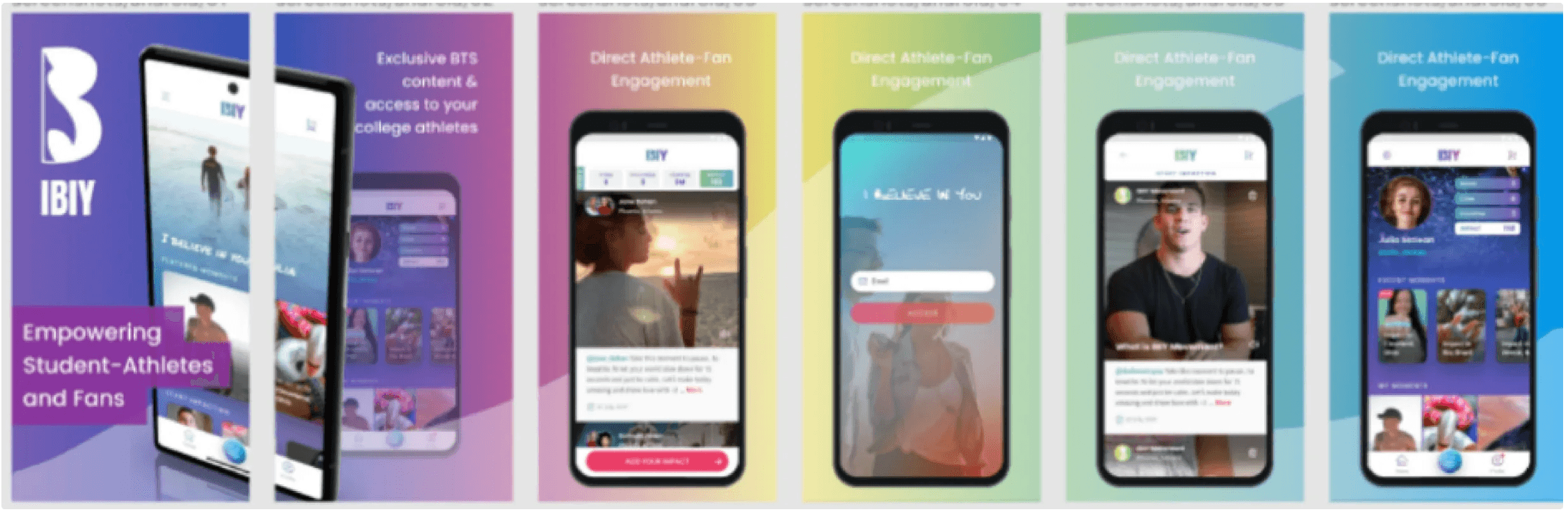 App store screenshots from IBIY’s launch